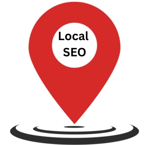 Local SEO location pin icon designed by a leading SEO company