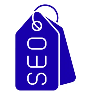 SEO tag icon representing search engine optimization-Nmark Studio