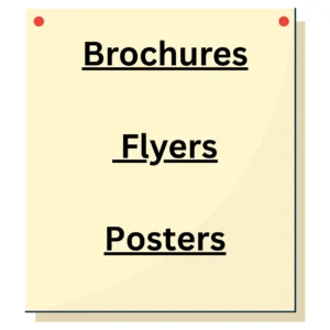 Brochure, flyer & poster design graphic