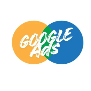 Google Ads marketing icon with colorful overlapping circles-Nmark Studio