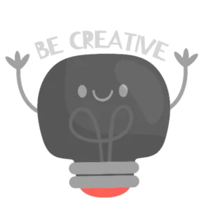 Creative idea light bulb illustration