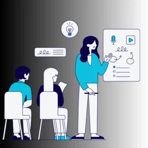 Social media training illustration created by a social media marketing agency